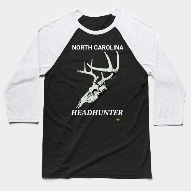 NORTH CAROLINA Headhunter Baseball T-Shirt by disposable762